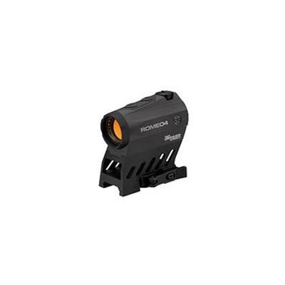 A red dot sight offers a robust...