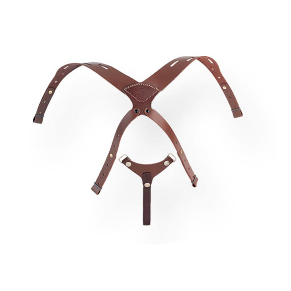 Leather shoulder strap HARDNESS DELUXE